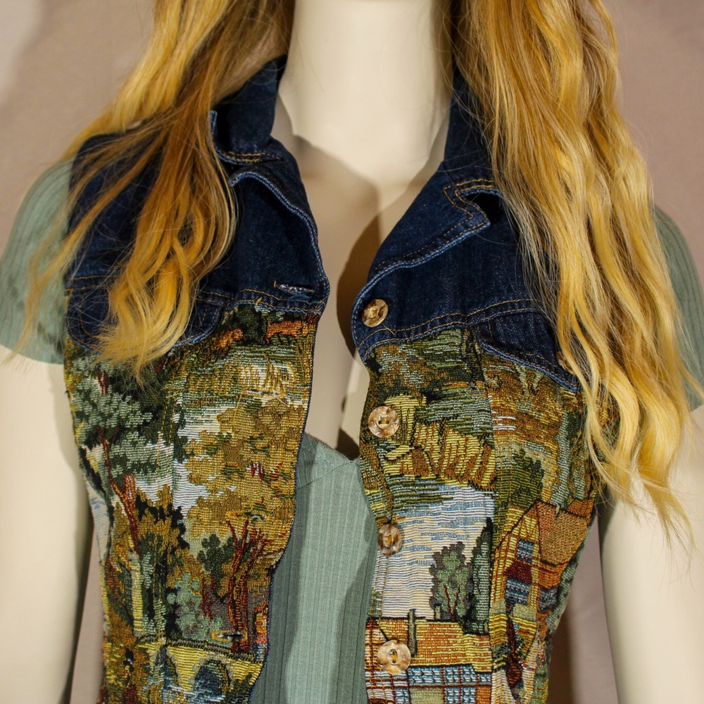 Vintage Denim Vest ☺️☺️